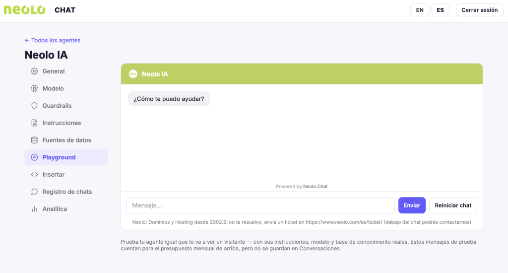 Neolo Chat aprende de tu web y se convierte en un asesor 24*7 para tu empresa.